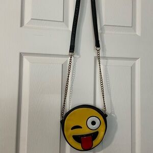 Winking Emoji Crossbody Bag